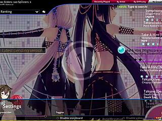 osu hentai gameplay 2 with anime cartoon