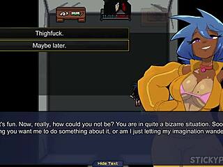 Girl gets pussy wet at rave in hentai sex game part 6