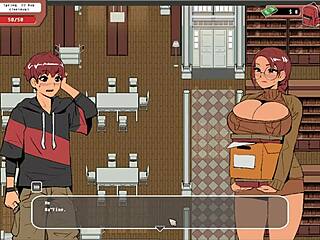 flashing monster cock to nerdy girl in library