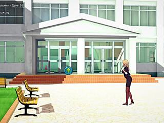 Complete gameplay - hs tutor part 9, rough titty fuck cum on face?