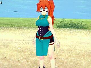 itsuka kendo in boku no hero anime scene with cute character