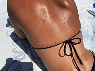 picked up an 18-year-old cutie on the beach, banged her hard, and finished on her face