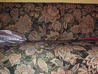 What happens when amateur thick pussy rides a monster big cock on the sofa