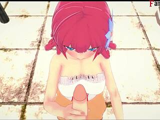 Dola stephanie gives public blowjob in pov fantasy scene