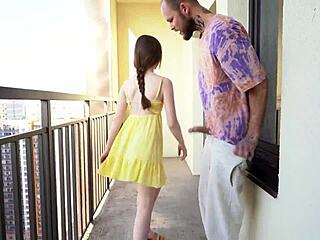 Caught Cute Hot Pearl Near Elevator Sucking Hard