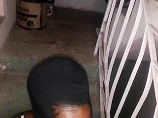 Quick Bang at Building End with Hot Amateur Action