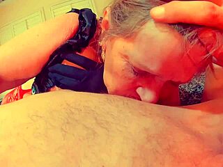 Goth granny sucks cock as mature cougar in amateur hardcore