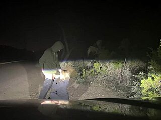 rough public pussy pounding on road