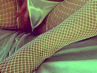 Cute young European angel in lingerie MASTURBATES to ORGASM, revealing small tits and pussy.