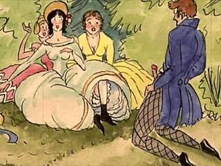 Dibujos eróticos vintage muestran arte sensual de siempre