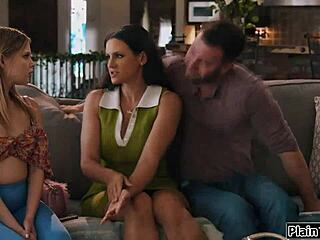 Teen babysitter wets herself before couple