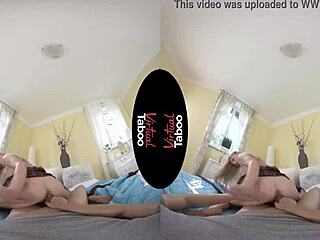 blonde does homework with taboo handjob