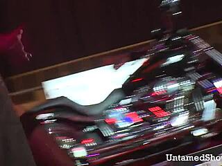 Watch this naughty brunette strip and dance for you.