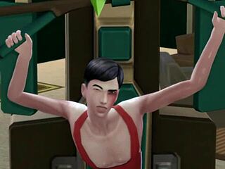 Sims cartoon femdom revenge turns into a wild bully fight gone wrong