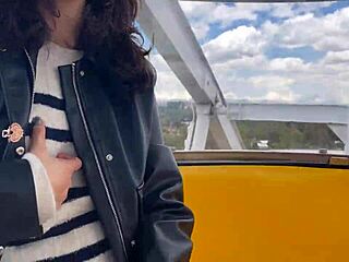 colombian latina lesbians fingered each other in public amusement park