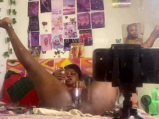 anita's wet pussy gets fingered doggystyle