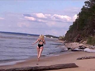 I'm So Turned On by the Sexy Blonde with Big Tits at Sea