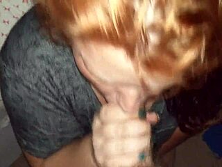 Redhead Milf Gives Blowjob 😏