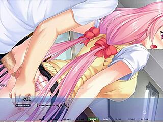 Yunagi gets teased and bent over in public outdoor doggystyle