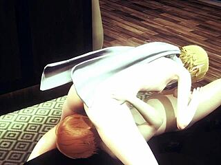 Yaoi femboy in Zelda cosplay