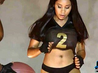 black teen sweating through tough gym workout