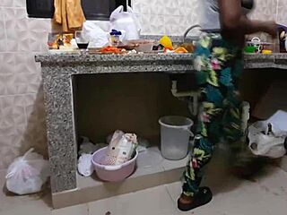 cook invites me to play with her big tits and ass