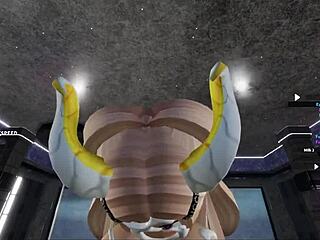 Blonde Succubus Takes Control of Cat Boy's Hard Cock