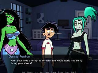 in this hentai adventure danny phantom explores amity park capturing ember the goth redhead with big tits