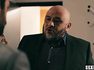 Sexy Tiffany Watson Cleans Guy's Pants and Penis