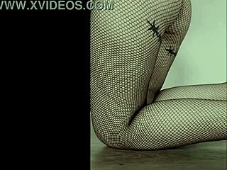 Sexy fishnet babe, do you like fishnets? Let's spank that big ass