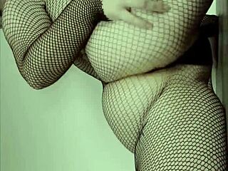 Sexy fishnet babe, do you like fishnets? Let's spank that big ass
