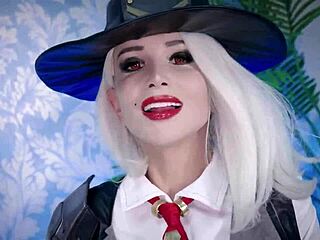 Why is Ashe from Overwatch in hardcore cosplay with gaping asshole and big ass?