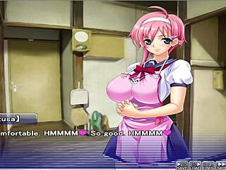 in this anime episode, the character gets drained in the apartment of love