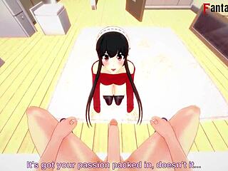 Feeling the intense passion as Yor Forger passionately fucks and sucks in this POV Spy x Family hentai scene