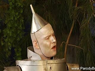 blonde milf gives intense handjob and blowjob in holiday parody sex scene