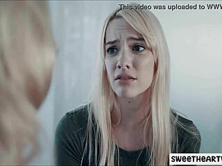 Young assistant kissed by boss in office.