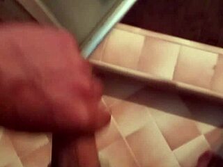 Man Strokes His Large Penis