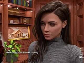 デスク下でノーパン、ヤバいゲーム中