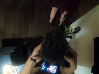 backstage cleaning session turns into hardcore sex with monster cock