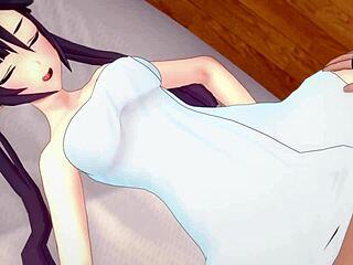 mona strips off towel in room to bang hard