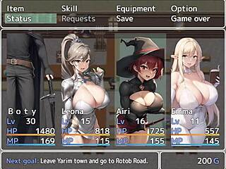 Forming a group with three cute virgin girls in adventurer RPG