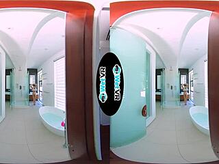 Bath Creeper Fills Step Sister with Monster Cock Creampie