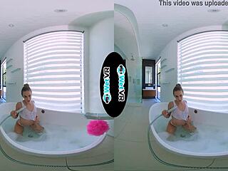 Bath Creeper Fills Step Sister with Monster Cock Creampie