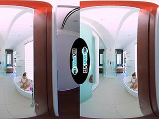 Bath Creeper Fills Step Sister with Monster Cock Creampie