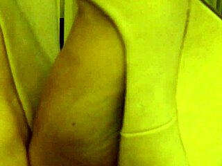 Coworker Intensely Rubs High Arches in Fetish Masturbation Session