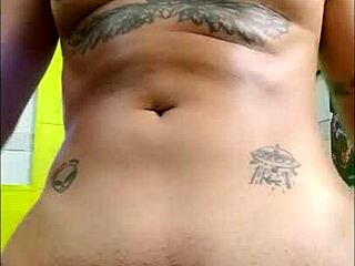 Ts angelique monroe's 2023 cumshot compilation part 1, with tattoos and crossdressing masturbation