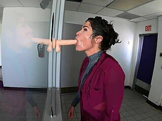 Take a number for housewife roleplay sucking dildo service