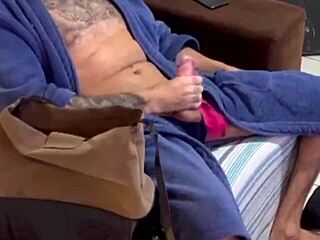 Watching Stepson's Stepdaughter in the Toilet Sparks Intense Masturbation Session.