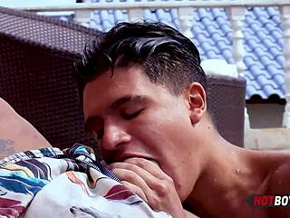 This casual story follows a young 18+ amateur getting his ass fucked by big cock in bisexual blowjob action