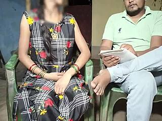 I’ll never forget my first time with my teacher, sucking deep in homemade Indian action.